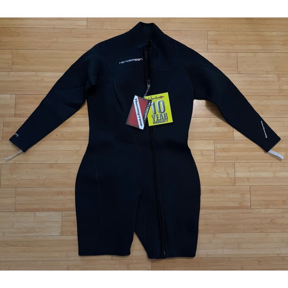 Henderson Women Thermoprene Long Sleeve Shorty Jacket Front Zip Wetsuit Size 14